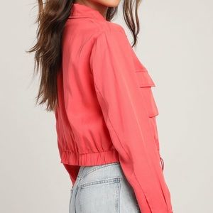 Lulus cropped utility jacket